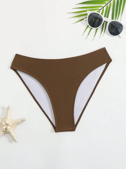Swim Women Solid Color Bikini