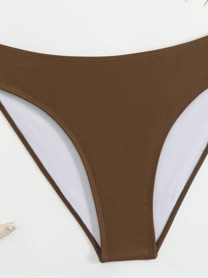 Swim Women Solid Color Bikini