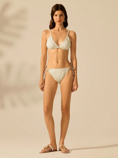 Bikini Bottom With Lace & Starfish Decoration